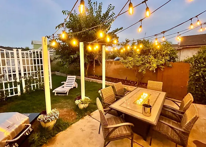 3 Bedroom House - Fire Pit Table Bbq - 10 Guests